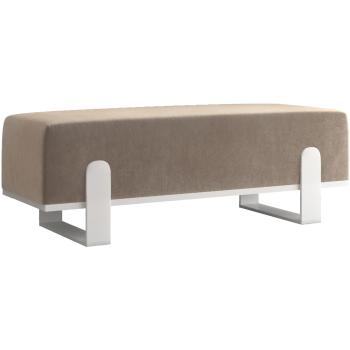 Ławka tapicerowana SULA 100cm biały / paros 03
