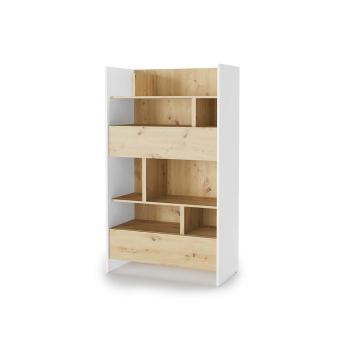 Regał 92x158 biały/dąb artisan BED CONCEPT BC27