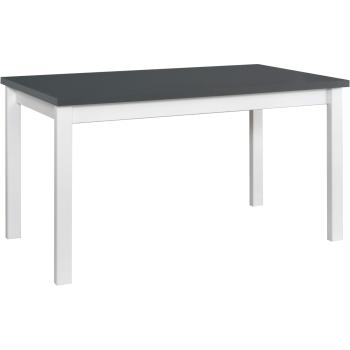 Stół ALBA 4 92x160/200 grafit laminat / biały