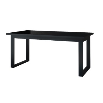 Stół rozkładany HELIO HE92 czarny / czarne szkło