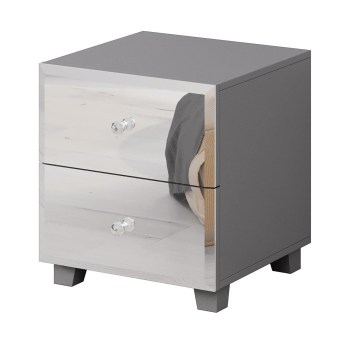 Stolik nocny BELLAGIO BG22 szary